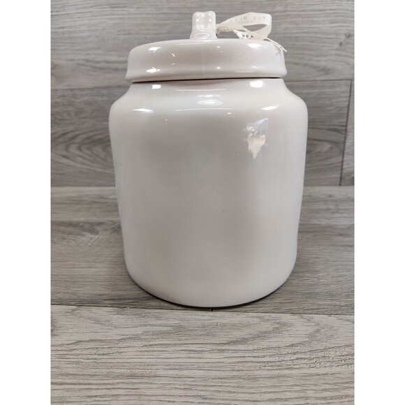 Rae Dunn Happy Hanukkah Canister, Cookie Jar W/ Rubber Seal - Picture 3 of 12